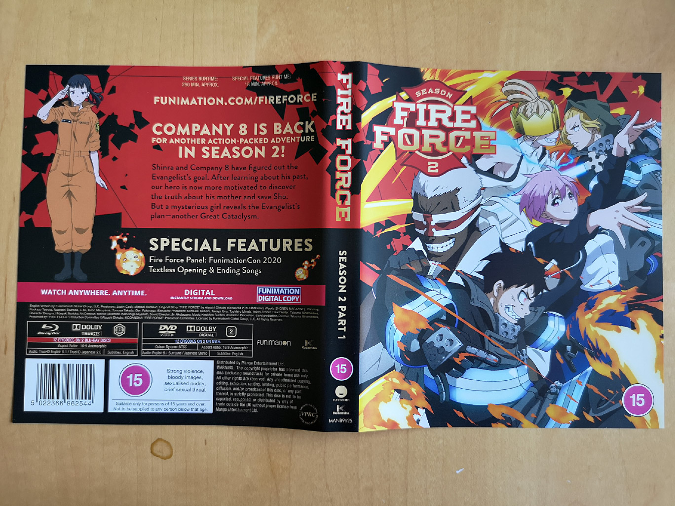  Fire Force: Season 2 - Part 2 - Limited Edition Blu-ray + DVD +  Digital : Various, Various: Movies & TV